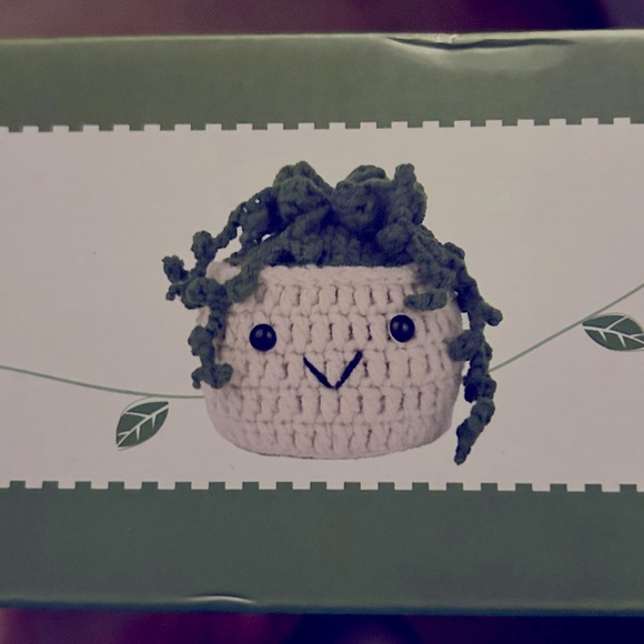 NEW! Crochet Kit Beginners Video Lessons 4 PC Cute Potted Plants Yarn Tassels - Picture 10 of 10